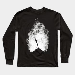 Dark Flame (White Version) Long Sleeve T-Shirt